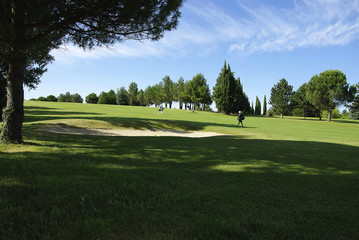 Golfspieler ,Golfplatz Carcassonne/Frankreich