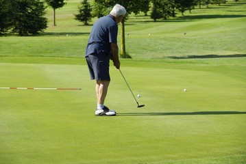 Golfspieler ,Golfplatz Carcassonne/Frankreich