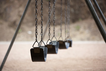 Playground Swings - obrazy, fototapety, plakaty