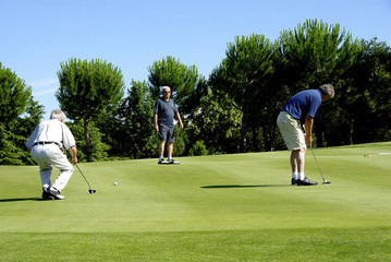 Golfspieler ,Golfplatz Carcassonne/Frankreich