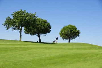 Golfspieler ,Golfplatz Carcassonne/Frankreich