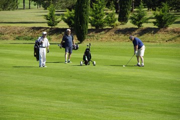 Golfspieler ,Golfplatz Carcassonne/Frankreich