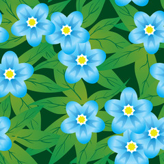 Obraz premium Abstract flowers background. Seamless. Vector.