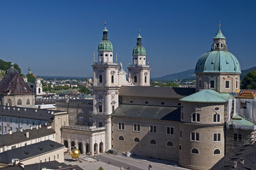Fototapeta na wymiar Ausblick auf Salzburg