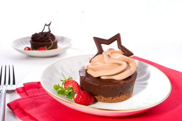 Chocolate cheesecake