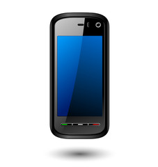 Mobile phone editable vector illustration