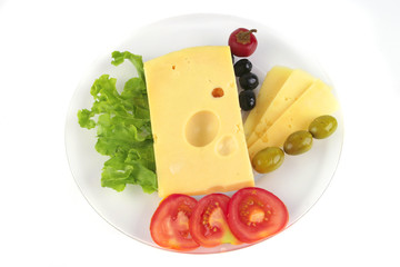 yellow cheese served on dish