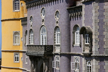 Fototapeta na wymiar façade du palais de pena