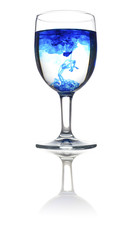 Ink in a glass