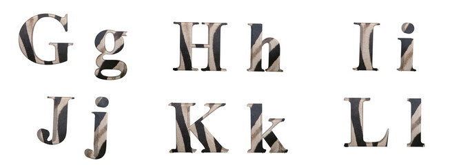 Alphabet Zebre