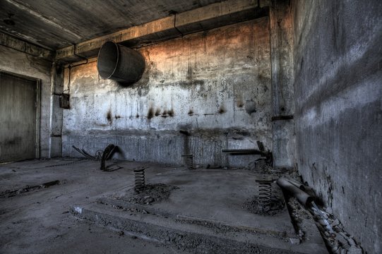 Empty industrial factory