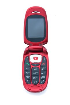 Red Cell Flip Phone.