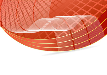 Vector business template in red color; clip-art