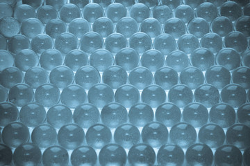 Blue glass balls