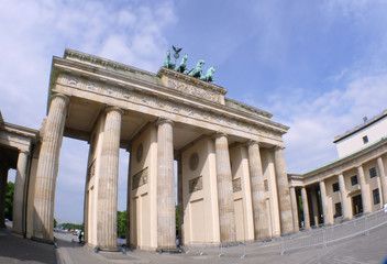 Fototapeta na wymiar Fisheye: Brandenburger Tor