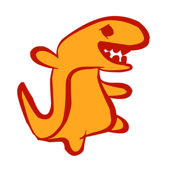 dinosaur puppet cartoon