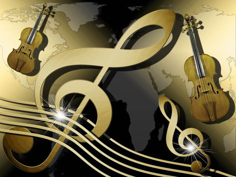 Goldene Welt der Musik