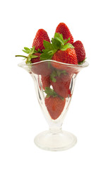 Strawberry in a glass
