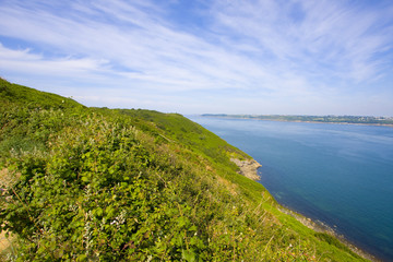 view of the coastline in brittany