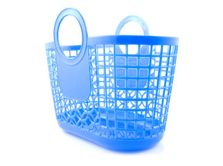 blue plastic shopping bag