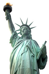 Obraz na płótnie Canvas NY Statue of Liberty na białym