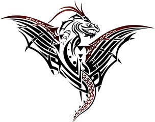 Drache, dragon, flying