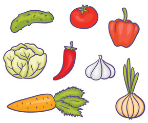 vegetables set