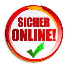 Sicher online! Button