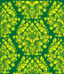 gold and green decorated background