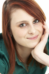 Portrait Of Smiling Teenage Girl