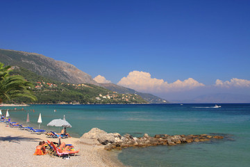 Dassia on Corfu island Greece