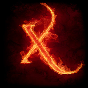 Fire letter X