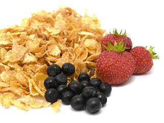Cereal and Fresh fruits