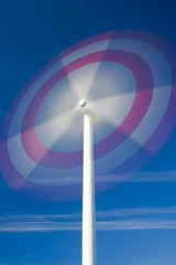 windrad in bewegung