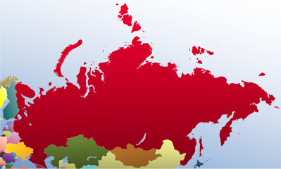 Color Map of Russia