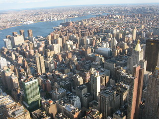 Blick auf New York vom Empire State Buiding