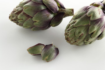 Obraz premium Miniartischocken auf weiss