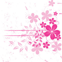 Abstract flowers background with place for your text