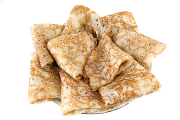Small pancakes from yeast test