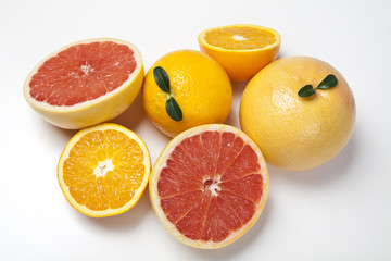 Citrus fruits background