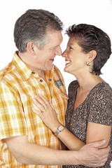 Couple laughing at each other