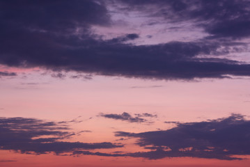 Wolken am Abend