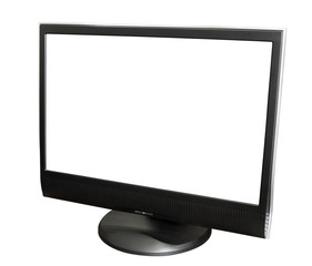 computer monitor on a white background