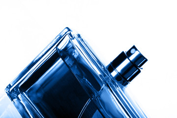 Bottle of perfume isolated over a white background