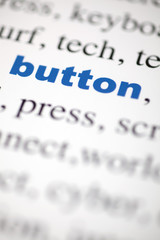 mot button bouton texte flou mot bleu
