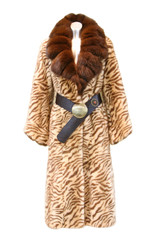 Brown fur coat