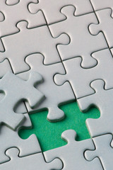 Fototapeta premium Puzzle piece small