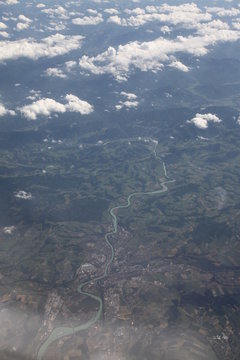 Luftaufnahme - Fluss - Aerial shot - River