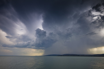 storm over lake Balaton