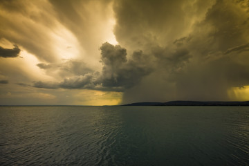 storm over lake Balaton